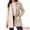 Beige, variant on Women's Winter Overcoat Mid-Long Notch Lapel Peacoat with Pockets L Beige