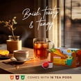 thumbnail image 6 of Gya Tea Co Cinnamon Orange Spice Black Tea Pods for Keurig (16 Ct) - Highly Caffeinated Smooth Black Tea K Cups, Light and Fresh Flavor Refresher Tea Pods, 6 of 10