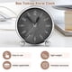 thumbnail image 4 of Non Ticking Alarm Clock,4 Inch Silent Bedside Clock for Heavy Sleepers, Battery Operated Analogue Cl, 4 of 5
