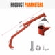 thumbnail image 5 of Elevador de troncos de madera, gancho para rodillo de troncos que ahorra esfuerzo, de acero inoxidable, naranja, piezas y accesorios para herramientas eléctricas, 5 of 5