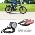 thumbnail image 4 of Bike Front and Rear Light Set, Electric Bike Light Set Easy To Install 24-48V High Brightness Plastic Aluminum Alloy Fine Workmanship  for Scooter, 4 of 7