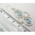 thumbnail image 3 of SilverStarJewel 925 Silver Chalcedony Earrings 2" Collectible Women Jewelry, 3 of 3