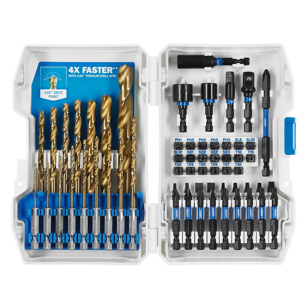 HART 60Piece Impact Drill and Driver Bit Set