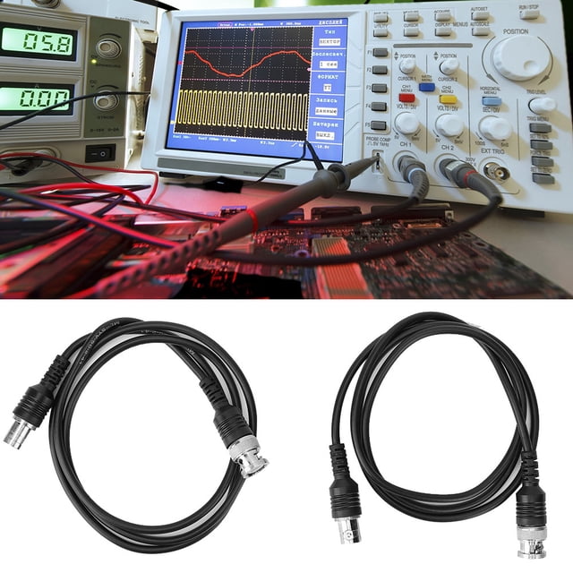 BNC Coaxial Extension Cable, Male to Female, 50 Ohm Impedance, 1m Length, Copper Material, Suitable for Oscilloscope Cable Extension, Monitoring