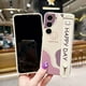 thumbnail image 3 of Cute Cartoon Happy Day Wrist Band Bracket Phone Holder Liquid Silicone Case For Samsung Galaxy S23 Ultra S22 Plus S21 S20 FE S10 Plus A33 A53 A73 5G A23 M13 M23 M33 M53 A14 A54 Shockproof Cover, 3 of 4
