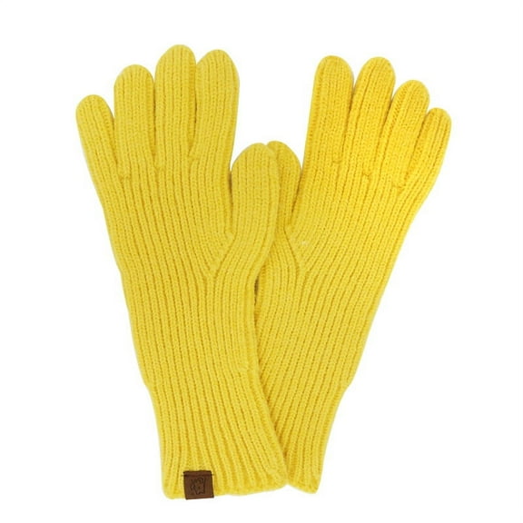 2022 Winter Gloves Lengthened Leakage Two-finger Striped Gloves Outdoor Cold-proof Warm Gloves Riding Knitted Gloves Yellow