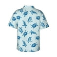thumbnail image 3 of Balery Turtle Print Men's Hawaiian Shirts Short Sleeve Beach Shirt Relaxed Fit Vacation Button Down Shirts-3X-Large, 3 of 9