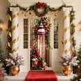 thumbnail image 5 of Costeam Christmas Door Decorating Kit with Santa Claus Border, Removable Door Stickers and Hanging Scene Set, Festive Party Decoration, 5 of 6