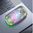 thumbnail image 5 of XMKP Wireless Mouse, 2.4G Portable Optical Quiet RGB Mouse with USB Receiver and Type C Adapter, 3 Adjustable DPI Levels, Wireless Computer Mice for Laptop, Computer, PC, MacBook, Desktop, 5 of 5