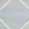thumbnail image 3 of Safavieh Cambridge Collection CAM136A Handmade Moroccan Geometric Light Blue and Ivory Premium Wool Area Rug (4' x 6'), 3 of 3