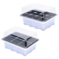 thumbnail image 4 of Seed Starter Trays,Elevated Seedling Starter Trays Kits,Seedling Trays Seed Starter Tray,Mini Propagator Plant Grow Kit Greenhouse with Base for Seed Starting,Green Propagation Tray for Planting,1PCS, 4 of 9
