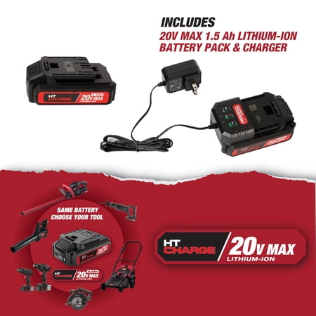 HYPER TOUGH 20V MAX BRUSHLESS CORDLESS DRILL DRIVER WITH 1.5AH LITHIUM-ION BATTERY AND CHARGER