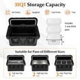 thumbnail image 6 of Costway 1 PCS Insulated Food Pan Container 31 QT Stackable Hot Box with 3 Transparent Pans, 6 of 8