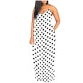 thumbnail image 1 of Birdeem Robe Longue Décontractée Ample Sans Manches à Bretelles pour Femmes Grande Taille avec Poches, Col en V, Imprimée, 1 of 4