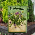 thumbnail image 3 of America Forever Welcome Shamrock Violet Garden Flag, 12.5 x 18 inch Double Sided, St Patrick Day Clover Purple, Irish Spring Flag, Lucky Flower, 3 of 5