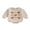 Khaki 1, variant on SUNSIOM Baby Girl Bubble Romper Long Sleeve Crew Neck Bow Football Print Bodysuit Newborn Infant Fall Clothes