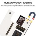 thumbnail image 5 of Wallet Case for Samsung Galaxy Note 20 Ultra with Card Holder, Back Folio Flip Premium PU Leather Kickstand Card Slots Case, Double Strong Magnetic Clasp Durable Shockproof Phone Case,White, 5 of 9