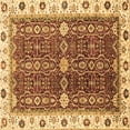 thumbnail image 1 of Ahgly Company Indoor Square Oriental Brown Modern Area Rugs, 6' Square, 1 of 4