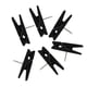 thumbnail image 1 of Chinchetas negras con pinzas de madera, 50 unidades, decorativas y duraderas, para tableros de corcho., 1 of 5