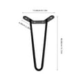 thumbnail image 2 of MLINS 2pcs Table Leg Height Furniture Leg Hair Pin Table Leg Metal Furniture Leg Hairpin Table Legs, 2 of 8