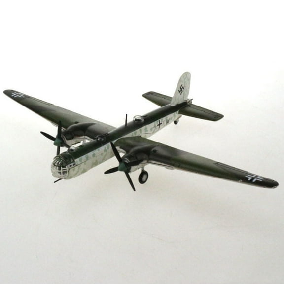 WWII Era Heinkel He 177 Attack Plane Model 21.8cm Long Alloy for Aviation Enthusiasts