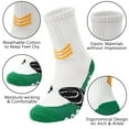 thumbnail image 2 of Boys Basketball Socks 3 Pairs Athletic Outdoor Sports Soccer Hiking Training Long Socks,Multicolor, 2 of 6