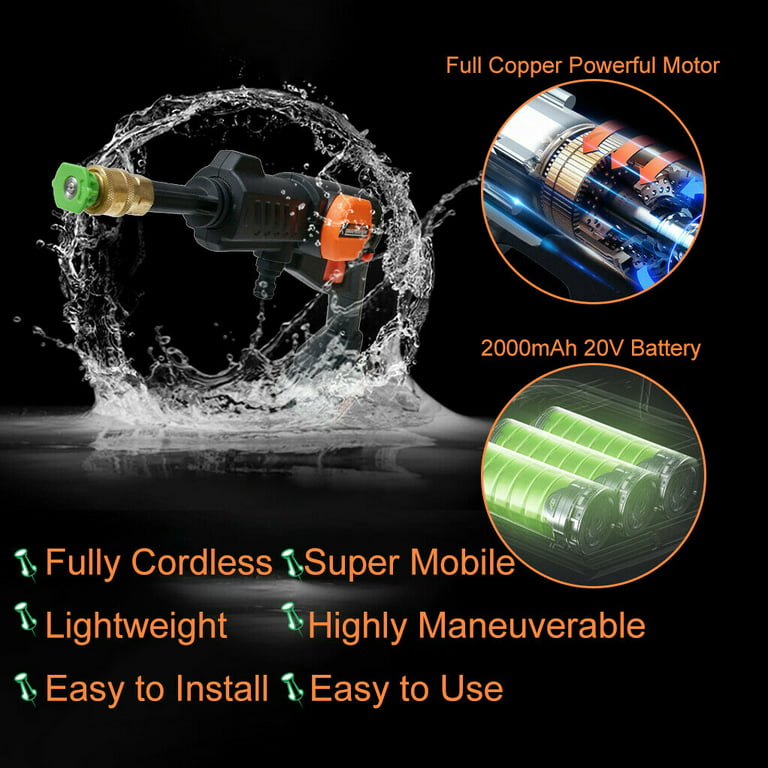 Black & Decker BCPW350C1 20V Max Lithium-Ion 350 PSI Cordless Power Cleaner Kit (1.5 Ah)