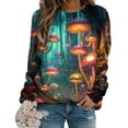 thumbnail image 2 of ICHUANYI Women's No Hooded Sweatshirt Women Casual Long Sleeve Printed Shirts Autumn Pullover Sweatshirt, 2 of 5