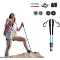 thumbnail image 1 of Yatta Life Bâtons de Randonnée Pro Adventure pour Randonnée, Bâtons de Marche pour Voyage avec Poignée Eva, Bleu, 1 of 6
