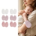 thumbnail image 2 of Baby Mittens 0â6 Months, Baby Mittens No Scratch Mittens Soft Elastic Baby Gloves Cute Print Scratch Protection Mitts for 6 Pc, 2 of 3