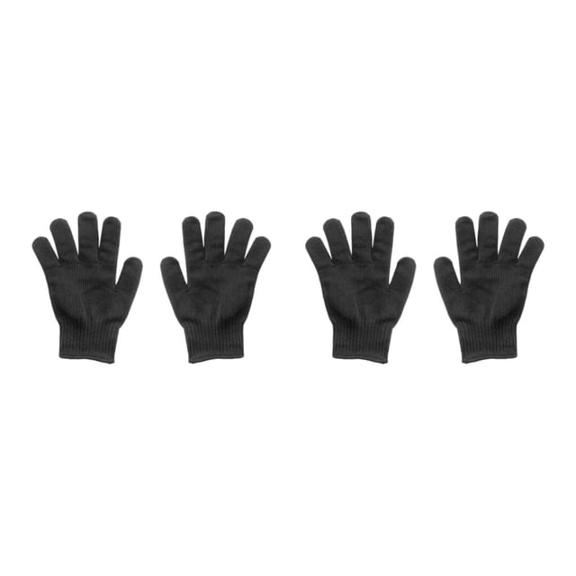 Greeniant Guante de trabajo Equipo de protección Protector de manos Fibra Acero inoxidable Diseño grueso práctico Suministros industriales Negro 2Conjunto
