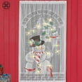 thumbnail image 6 of Luxtrada Christmas Snowman Curtains Christmas Lace Curtains Panel White Vertical Living Room Bedroom Party Curtains (Snowman), 6 of 9