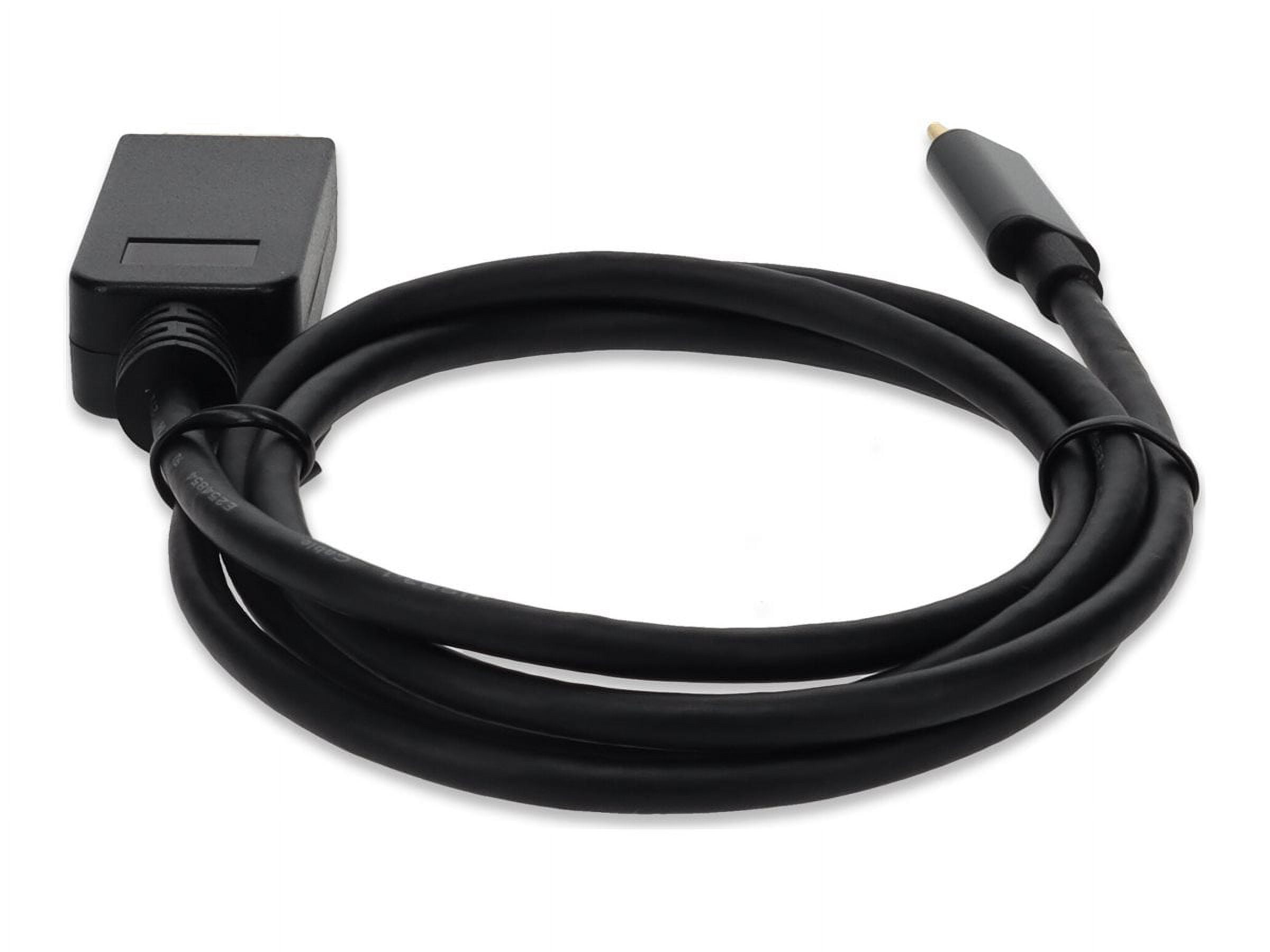AddOn 3ft USB C 3.1 Male to DisplayPort Male Black Cable