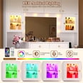 thumbnail image 2 of ChVans 61.4" Large Vanity Desk with Mirror and Lights, Makeup Vanity Table with Charging Station & Glass Top, 3-Color LED Bulbs & RGB Ambient Lighting, 8 Drawers & Storage Cabinets, 2 of 9