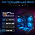 thumbnail image 2 of Zhicgcp Gaming Desktop Pc, AMD Ryzen 5 3500X,Radeon RX 560, 512GB SSD, 16GB Ram, Windows 11 Home, 2 of 5
