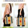 thumbnail image 4 of FORMRS Womens Corduroy Tote Bag Crossbody Shoulder Handbag with Pocket, Stripes and Circle, 4 of 7