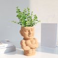 thumbnail image 2 of Pot à Plantes Décoration Muscle Homme Moderne Résine Pot de Fleurs Plantes Pot, 2 of 5