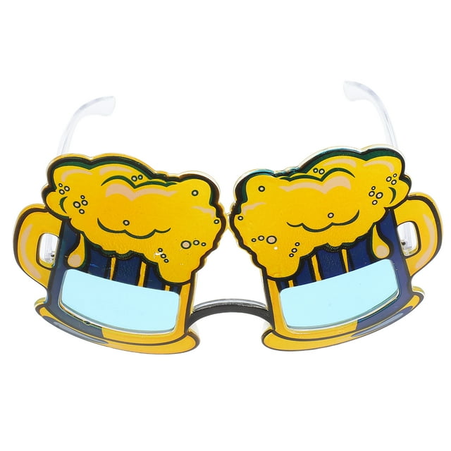 Gafas creativas con forma de jarra de cerveza para decoraciones de fiestas con temática cervecera, accesorios divertidos para disfraces de Oktoberfest y celebraciones de festivales, accesorios noved