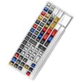 thumbnail image 5 of Comic Style Colorful Mixed Light Keycaps 136 Keys Set Classic Minimalist Style Machine Keycap Decor, 5 of 5