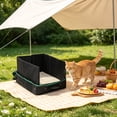 thumbnail image 6 of Dxssxc Foldable Portable Cat Litter Box Waterproof Fabric Travel Toilet for Outdoor Camping Car Hotel, Disposable or Reusable Litter Pan with Scoop Collapsible Bowl, 6 of 6
