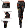 thumbnail image 3 of Leggings estampados para mujer, Leggings de Halloween, disfraz de Halloween, pantalones elásticos divertidos para correr, mallas, pantalones de entrenamiento, 3 of 5