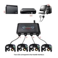 thumbnail image 2 of yingyy GC Controllers USB Adapter Converter for Wii/ for Switch Supports Home and Functions 4 Ports Converter For, 2 of 6