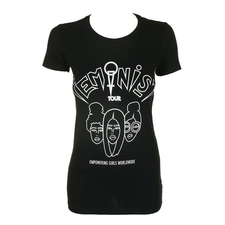 TheStyleClub - The Style Club Black Short-Sleeve Cotton Feminist Tour ...