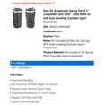 thumbnail image 2 of Rear Air Suspension Spring Set of 2 - Compatible with 2000 - 2006 BMW X5 with Auto Leveling, Excludes Sport Suspension 2001 2002 2003 2004 2005, 2 of 2