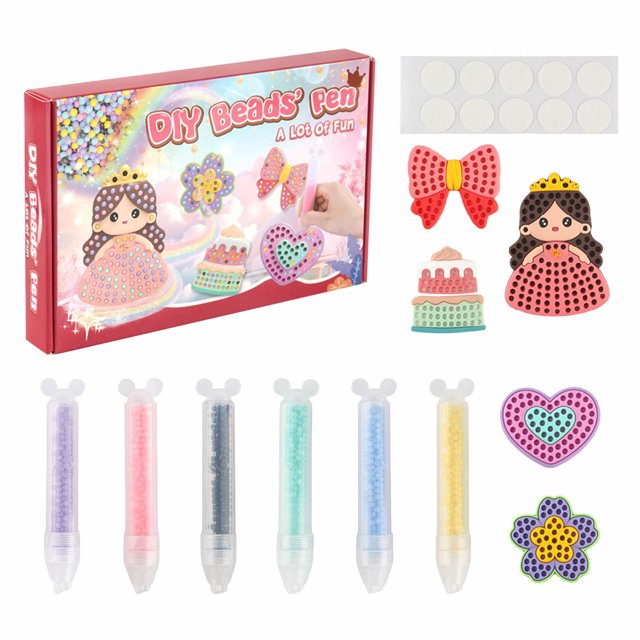 Kits Arte Diamantes Pegatinas Cuentas Hechas A Mano Dibujos Animados Princesa Diamante