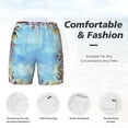 thumbnail image 5 of Balery Sea and Fish Mens Swim Trunks Swim Shorts for Men Quick Dry Inseam Beach Shorts with Compression Liner Pocket-Medium, 5 of 9
