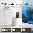 thumbnail image 4 of NestE Waterless Essential Oil Diffuser,Portable Scent Diffuser with Battery Operated,3 Mist Modes,Fast Charging,Mini Aromatherapy Diffusers for Home,Bedroom,Office,Includes 10ml Essential Oil,White, 4 of 9