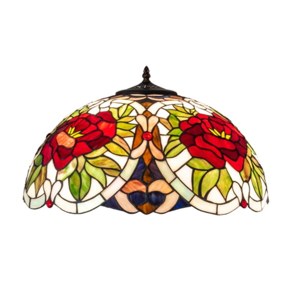 26305 Meyda 20" Wide Renaissance Rose Shade