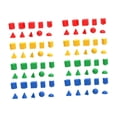 thumbnail image 3 of 80 bloques de formas geométricas, materiales manipulativos matemáticos con diferentes formas, juguetes de aprendizaje, bloques de patrones para útiles, 3 of 10