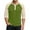 Green_#70108, variant on Homozy Mens Summer Casual 3/4 Sleeve Henleys T-Shirt Button Round Neck Raglan Shirts Light Blue 2XL